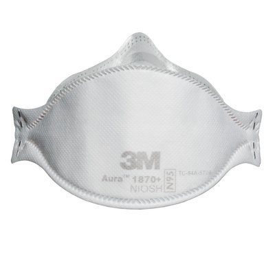 3M™ N95 Particulate Respirator &amp; Surgical Mask, Flat Fold