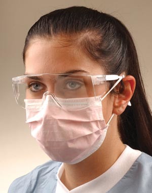 Crosstex Advantage Earloop Mask, Latex Free (LF), Pink