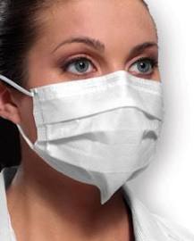 Crosstex Securefit Ultra Sensitive Earloop Mask, White