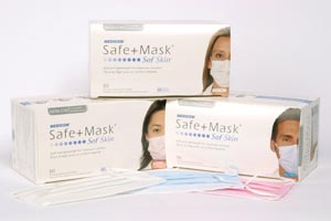 Medicom Safe+Mask® Sof Skin® Earloop Mask, White
