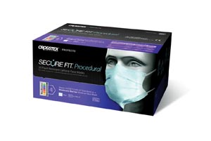 Crosstex Securefit Earloop Mask, Blue