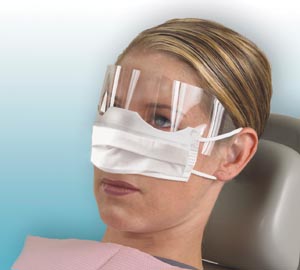 Crosstex Patients Safety Mask, Shield, Earloop, White
