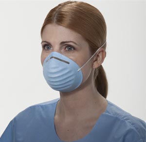 Halyard Standard Cone Mask, Headband, Blue