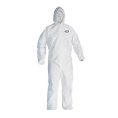 Kimberly-Clark Kleenguard A40 Hooded Coverall, X-Large Zip Front