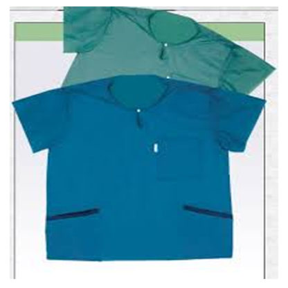 Molnlycke Barrier® Wearing Apparel - Scrub Shirt , X-large, Blue