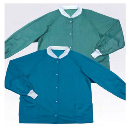 Molnlycke Barrier® Warm-Up Jacket, Extra Protection, Large, Slate Green