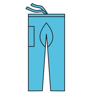 Halyard Scrub Pants, Blue, Large