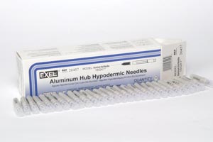 Exel Aluminum Hub Needles/16G x 1"