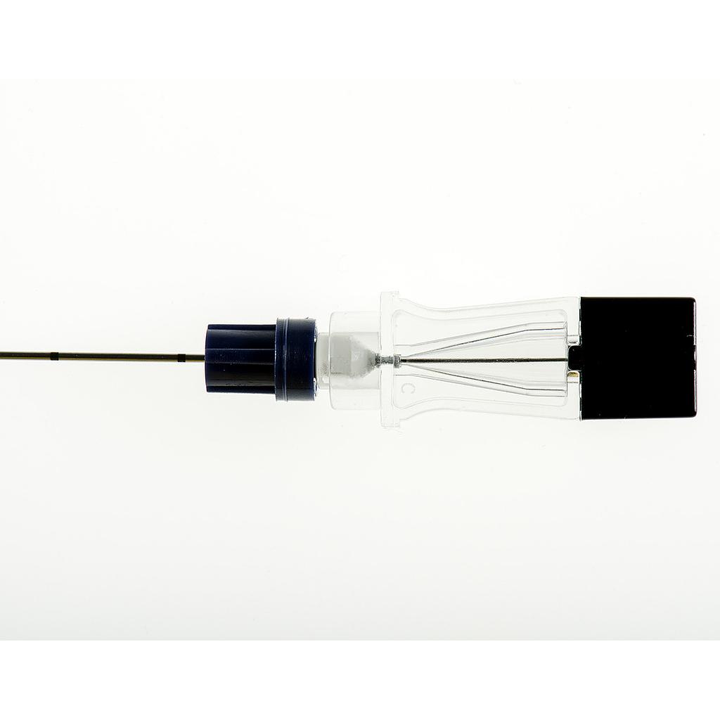 Myco Reli® Chiba Spinal Needles/Metric Marks, Echogenic w/ Depth Stopper, 22Gx10", Black/Ste