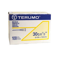 Terumo Hypodermic Needles/R Needle, 30G x ½"