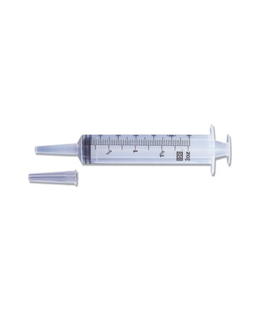 BD Catheter Tip Syringe/2 oz, Non-Sterile, Bulk