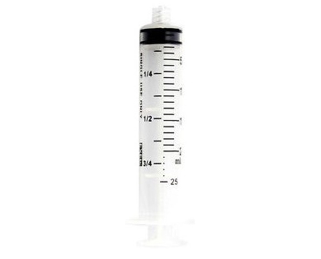 Exel Luer Lock Syringes/Syringe Only, 20-25cc, Non-Sterile, Bulk