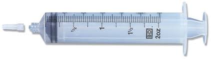 BD 60 Ml Syringes/Syringe Only, 60mL , Luer Slip