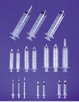 Exel Luer Lock Syringes/10-12cc, With Cap