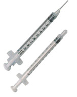 Exel Tb Tuberculin Syringes With Luer Lock/Syringe Only, 1cc, Low Dead Space Plunger, with Cap