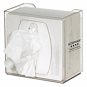 Bowman Task Wipe Dispenser, Small, Clear