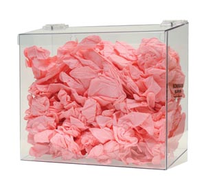 Bowman Eyewear Dispenser, Hinged Lid Top, Clear