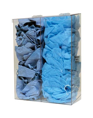 Bowman Bulk Dispenser, Tall Double Bin, Clear