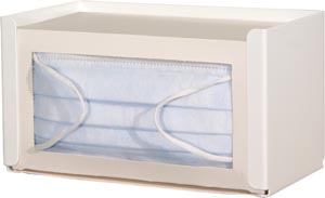 Bowman Face Mask Dispenser, Earloop Style, White