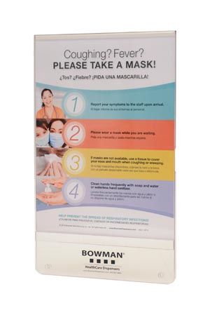 Bowman Sign Holder, Clear PETG Plastics