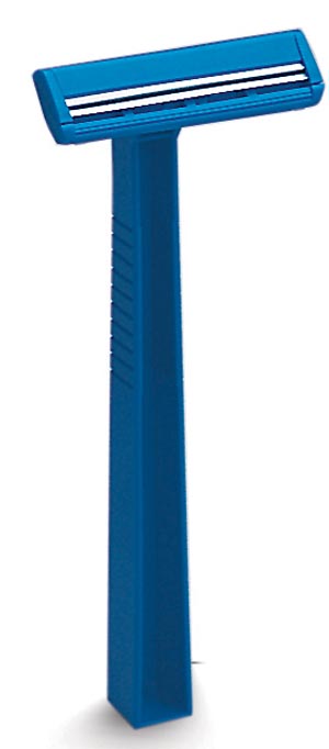 Accutec Personna® Standard Weight Fixed Head Razor, Twin Blade, 10/bg
