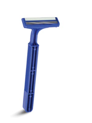 Accutec Personna® Twin Blade Plus Razor, Long Handle & Lubricating Strip, 10/bg