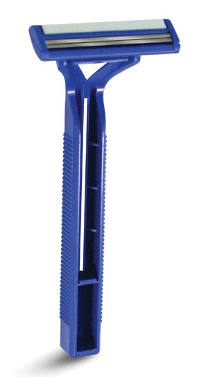 Accutec Personna® Twin Blade Plus Razor, Lubricating Strip, 10/bg