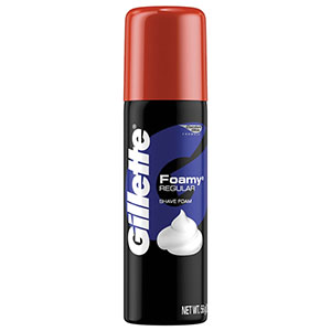Gillette Shaving Cream , Foamy, 2 oz