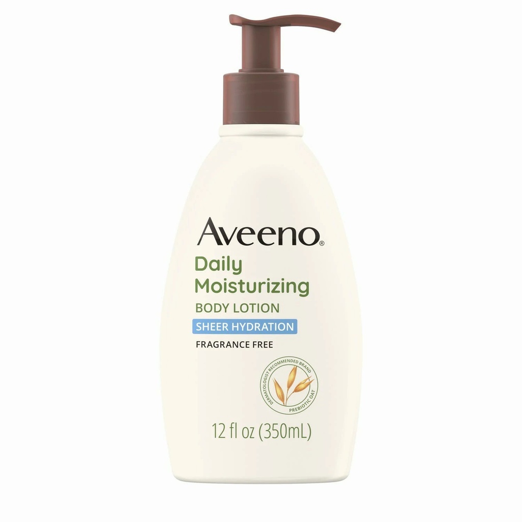 Johnson & Johnson Aveeno 12 fl oz Sheer Hydration Daily Moisturizing Body Lotion, 12/Case