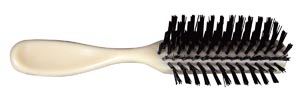 Dukal Dawnmist Hair Brush, Adult, Ivory Handle with Nylon Bristles, 1/bg