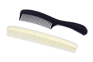 Dukal Dawnmist Comb with Handle, Black, 8 5/8"
