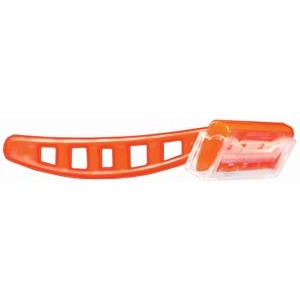 New World Imports Security Razor, Clear Cover, Orange Handle