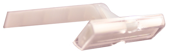 New World Imports Single Blade Razor, Stainless Steel, Clear Head & Handle