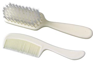 New World Imports Pediatric Comb & Brush Set (Individually Boxed)