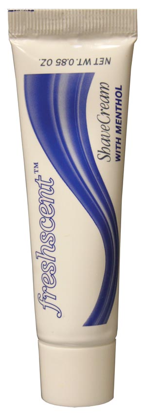 New World Imports Freshscent Brushless Shave Cream with Menthol, .85 oz Tube