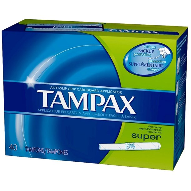 Tampax Super Tampons, 40/bx