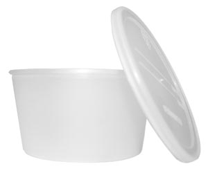 Dukal Dawnmist Denture Cups, w/ Caps, Translucent