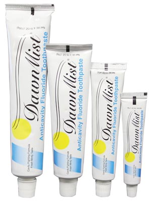 Dukal Dawnmist Toothpaste, Fluoride, 2.75 oz Tube, 144/cs