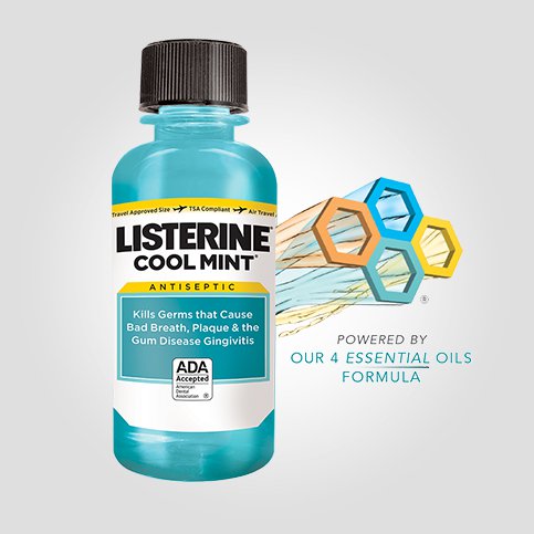 Listerine® Zero™ Mouthwash, Clean Mint, 95mL