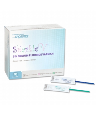 Crosstex Sparkle™ Unidose Varnish, 5% Sodium Fluoride, 0.4mL, Bubble Gum