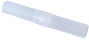 New World Imports Cylinder Toothbrush Holder, Clear 2-Piece
