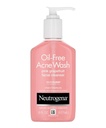 Johnson &amp; Johnson Neutrogena 6 fl oz Grapefruit Oil-Free Acne Wash Facial Cleanser, Pink, 12/Case