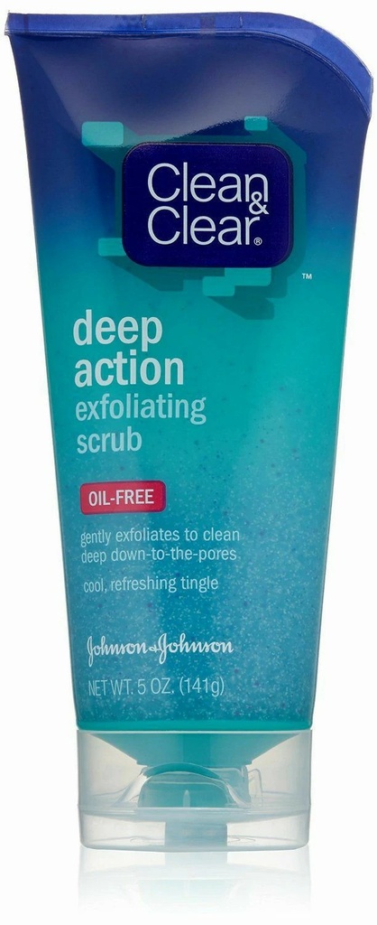 Johnson & Johnson Clean & Clear 5 oz Deep Action Exfoliating Scrub, 24/Case