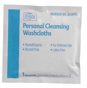 PDI Hygea® Flushable Personal Cleansing Cloths, Individually Packed, 400/cs