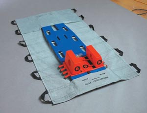 Graham Medical Megamover® Plus/Gray/ Black, 40" x 80", 10/cs