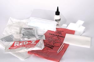 Medegen Solidifiers - Red-Z Deluxe Emergency Response Kit, Polybagged, Up to 1.25 Gallon, 6/cs