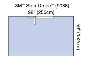 3M Surgical Steri-Drape™ Adhesive Drape Sheet, 98" x 59"