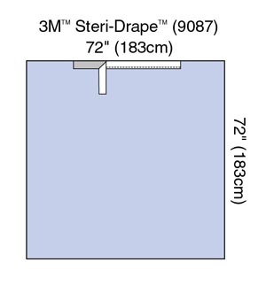 3M™ Surgical Steri-Drape™ Adhesive Drape Sheet, 72" x 72"