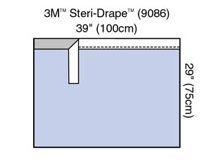 3M™ Surgical Steri-Drape™ Adhesive Towel Drape, 39" x 29"