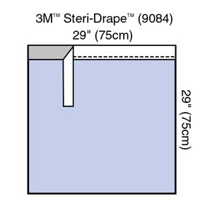3M™ Surgical Steri-Drape™ Adhesive Towel Drape, 29&quot; x 29&quot;